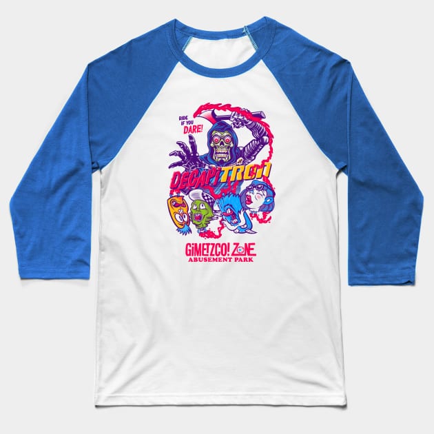 Decapitron - G’zap Baseball T-Shirt by GiMETZCO!